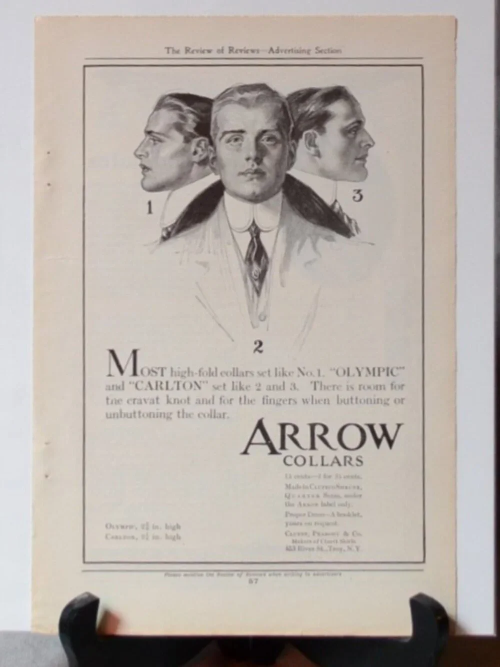 J.C. Leyendecker - Arrow Collars Ad - Charles Beach - Early 20th-Century.